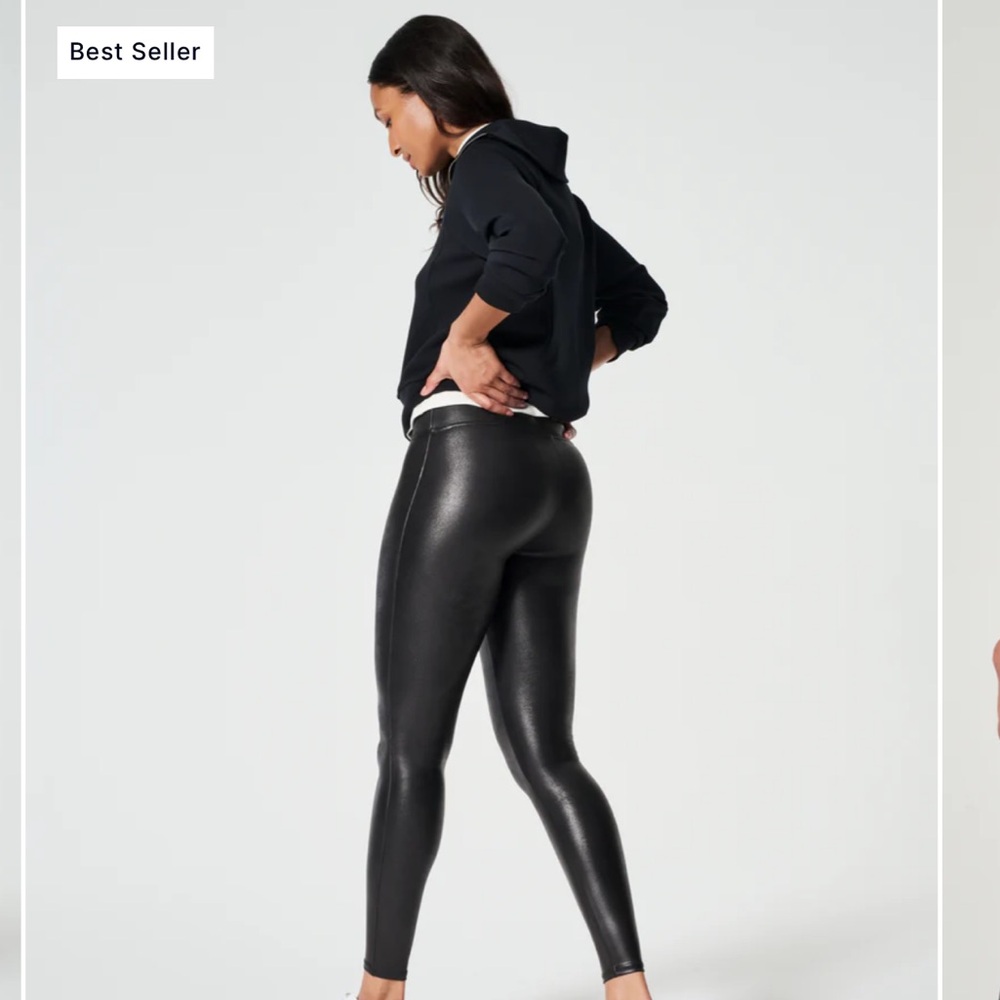 SPANX Faux Leather Leggings - Picture 2 of 5